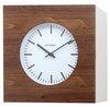 afbeelding van Balvi Qubo Oak/White Wood 25 cm klok
