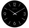 Afbeelding van NeXtime Basic Dome zwart 35 cm klok