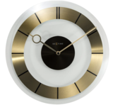 afbeelding van de Nextime Retro Goud 31 cm klok