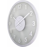 Afbeelding van NeXtime Frosted Wood wit 50 cm klok