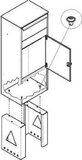 Allux 8002 mounting base zwart_