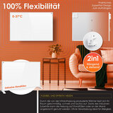 ZAAK. Kessmart 550 Watt Wifi infraroodpaneel kachel - 12 m2 - vrijstaand of wandmontage