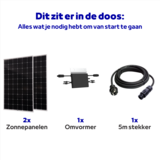 ZAAK. Technaxx 600 Watt balkonkrachtcentrale - zonnepanelen met stekker