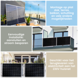 ZAAK. Technaxx 600 Watt balkonkrachtcentrale - zonnepanelen met stekker