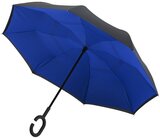 Falcone Inside Out windproof paraplu zwart en blauw