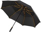 Falcone Robuust windproof golfparaplu zwart