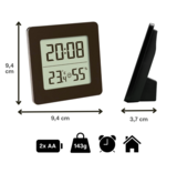 TFA Kjeld black thermometer