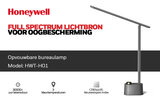 Honeywell HWT-H01 LED bureaulamp - dimbaar - USB oplaadpoort - 3 kleurmodi - grijs