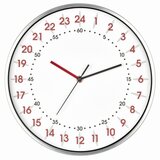 TFA 24-hours-dial wit 30 cm klok