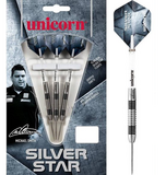 Unicorn Silver Star Michael Smith 80% steeltip dartpijlen