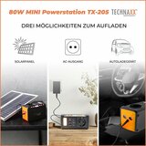 Technaxx TX-205 powerstation - 80 Watt uitgangsvermogen - 74 Wh capaciteit