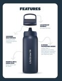 LifeStraw Go Steel waterfles met filter 500ml orchid pink