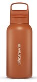 LifeStraw Go Steel waterfles met filter 1000ml kyoto orange