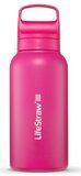 LifeStraw Go Steel waterfles met filter 1000ml orchid pink