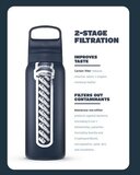LifeStraw Go Steel waterfles met filter 1000ml cactus green