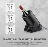Caso VinoCase Black thermo-elektrische wijnkoeler - voor 1 fles