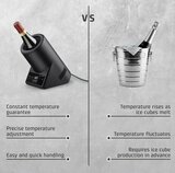 Caso VinoCase Black thermo-elektrische wijnkoeler - voor 1 fles