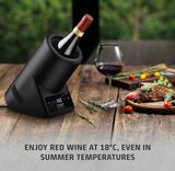 Caso VinoCase Black thermo-elektrische wijnkoeler - voor 1 fles