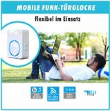 m-e BELL-8121 draadloze bewegingsmelder met oplaadbare ontvanger - 300 meter bereik