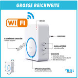 m-e BELL-5644 Wifi deurbel met converter - bedraad naar draadloos - 200 meter bereik