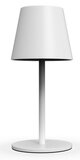 m-e Luna oplaadbare tafellamp - dimbaar - USB oplaadpoort - 6 kleurmodi - wit