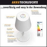 m-e Luna oplaadbare tafellamp - dimbaar - USB oplaadpoort - 6 kleurmodi - wit