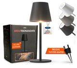 m-e Luna oplaadbare tafellamp - dimbaar - USB oplaadpoort - 6 kleurmodi - zwart