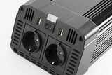 Technaxx Germany TE16 omvormer - 1200 Watt uitgangsvermogen - 2x 230V - 2x 5V USB