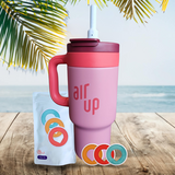 Air Up Tumbler met handvat Coral Pink 890 ml starterskit + drie pods