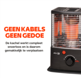 Zibro RS-3022 2200 Watt kous petroleumkachel - 4 liter - max 80 m3
