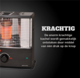 Zibro RS-3022 2200 Watt kous petroleumkachel - 4 liter - max 80 m3