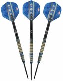 Bull's Kim Huybrechts Blue 95% steeltip dartpijlen