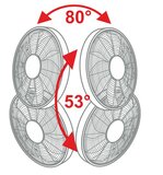 Casafan Airos Eco Design Wall II SW wandventilator wit 40 cm