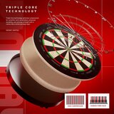 Winmau Blade 6 360 Triple Core sisal dartbord