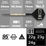Target Dimitri van den Bergh 95K 95% Swiss Point steeltip dartpijlen