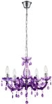 Globo Cuimbra violet five chandeliers kroonluchter Globo Cuimbra violet five chandeliers kroonluchter
