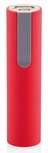 Loooqs Round 2200 mAh powerbank rood Loooqs Round 2200 mAh powerbank rood