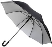Falcone Automatic luxe windproof golfparaplu zwart met zilvergrijs Falcone Automatic luxe windproof golfparaplu zwart met zilvergrijs
