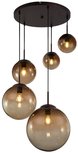 Globo Varus amber five lamp holders hanglamp Globo Varus amber five lamp holders hanglamp