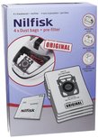 Nilfisk 107407940 stofzuigerzakken - 4 stuks Nilfisk 107407940 stofzuigerzakken - 4 stuks