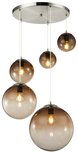 Globo Varus black five lamp holders hanglamp Globo Varus black five lamp holders hanglamp