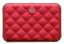 Ögon Quilted Button Red creditcardhouder Ögon Quilted Button Red creditcardhouder