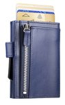 Ögon Cascade Zipper Snap Navy Blue creditcardhouder Ögon Cascade Zipper Snap Navy Blue creditcardhouder