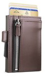 Ögon Cascade Zipper Snap Brown creditcardhouder Ögon Cascade Zipper Snap Brown creditcardhouder