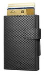 Ögon Cascade Snap Traforato Full Black creditcardhouder Ögon Cascade Snap Traforato Full Black creditcardhouder