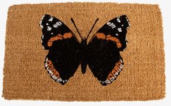 Esschert Design Vlinder rechthoek kokosmat Esschert Design Vlinder rechthoek kokosmat
