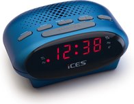 Ices ICR-210 blauw wekkerradio Ices ICR-210 blauw wekkerradio