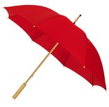 Falcone windproof eco+ bamboe golfparaplu rood Falcone windproof eco+ bamboe golfparaplu rood