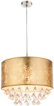 Globo Amy gold deco crystals hanglamp Globo Amy gold deco crystals hanglamp