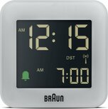 Braun BC08G-DCF grijs 6 cm radiogestuurde wekker Braun BC08G-DCF grijs 6 cm radiogestuurde wekker